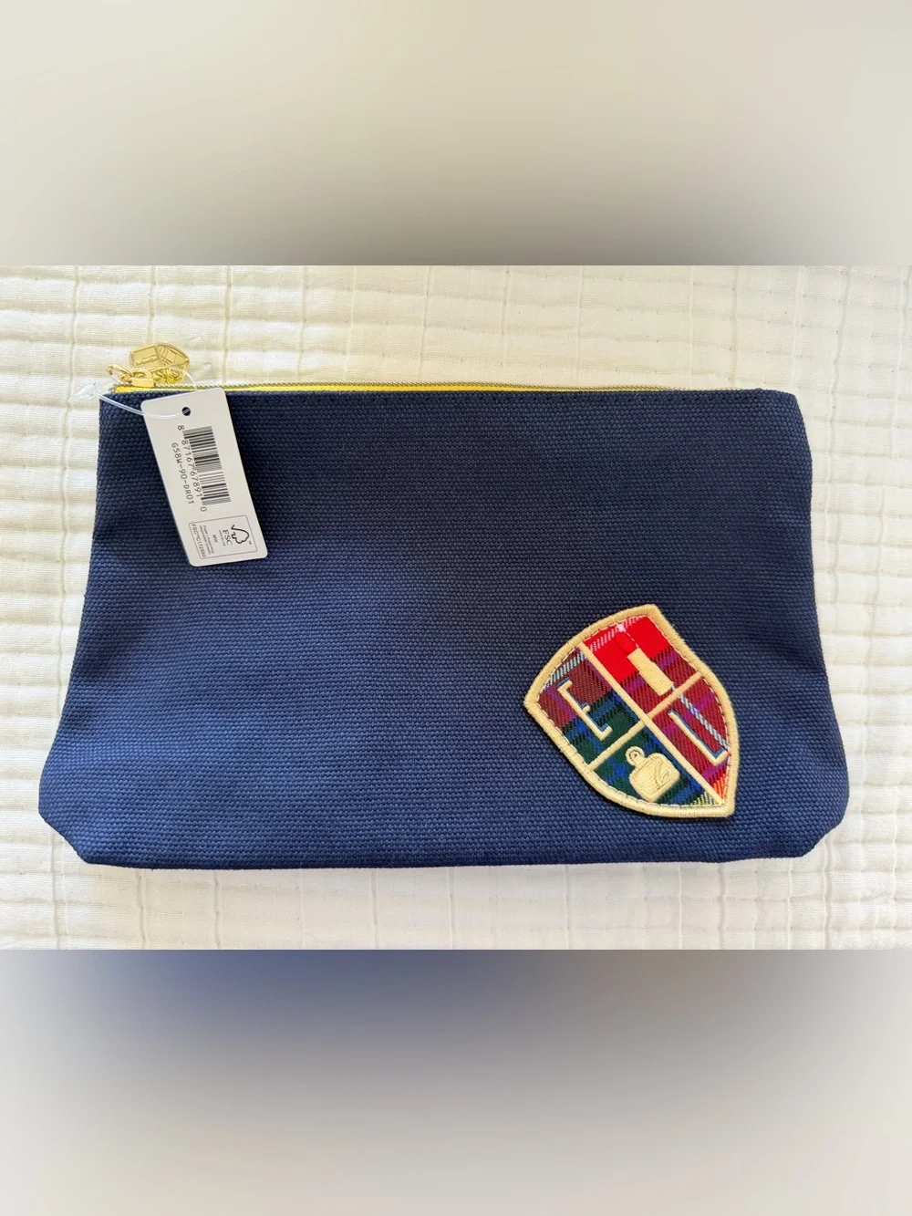 Estée Lauder Night Skincare Set with 2 Navy Blue Cosmetic Pouches in Gift Box